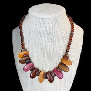 Wooden necklace Hand made from Costa Rica